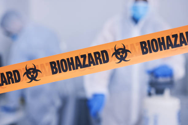 Professional Biohazard technician working in Clarksville, MI
